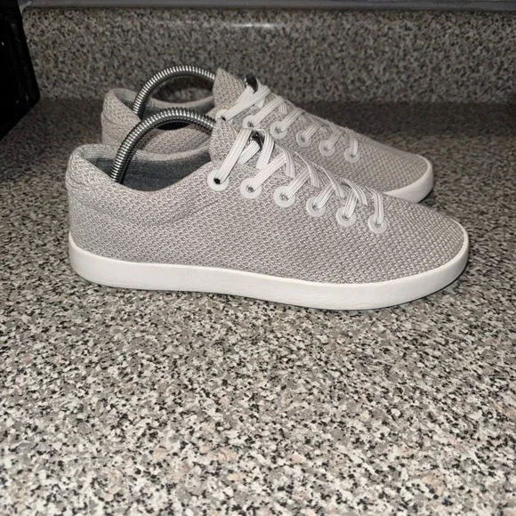 Allbirds Wool Pipers Sneakers Mens 9 Gray Lace Up Casual Comfort Shoes - Picture 2 of 5